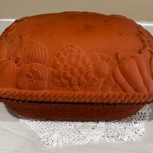 Rustic Fox Run Craftsman Terracotta Baking Dish